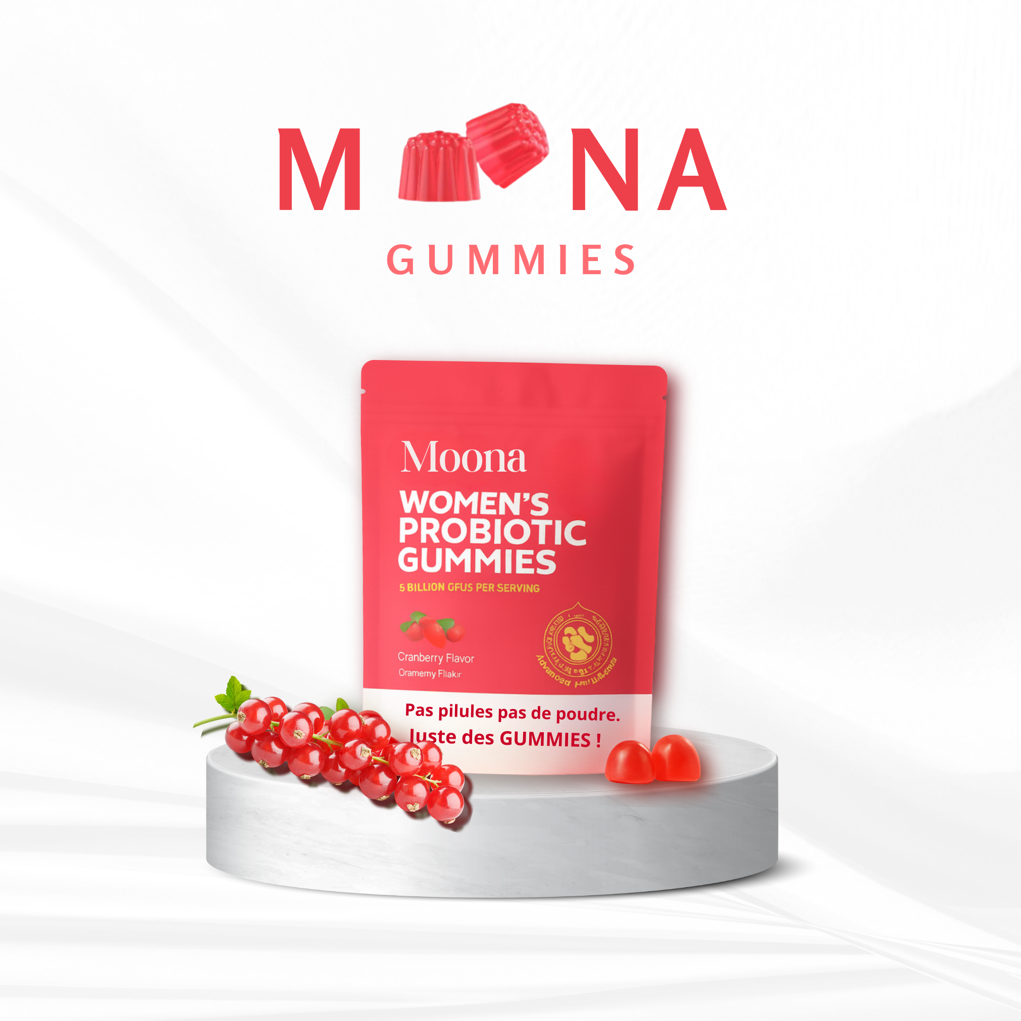 MOONA – Gummies Probiotiques Féminins