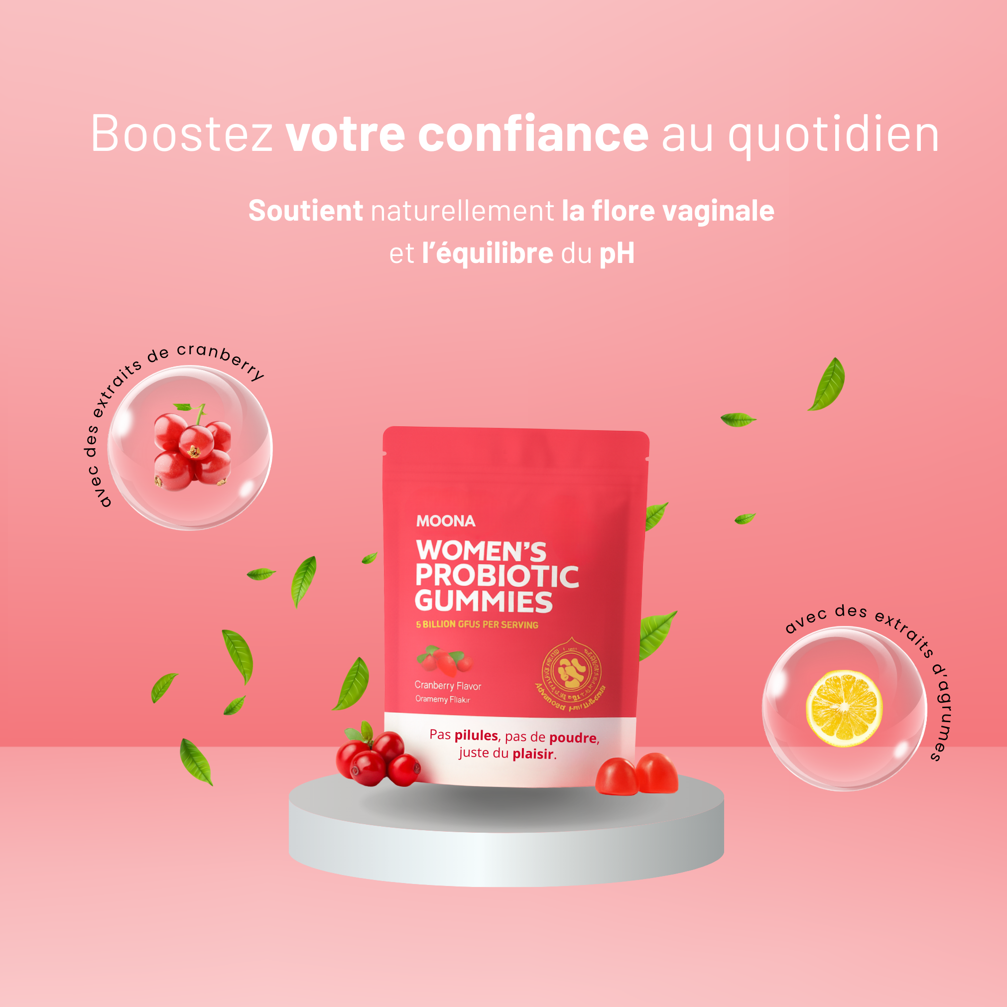 MOONA – Gummies Probiotiques Féminins